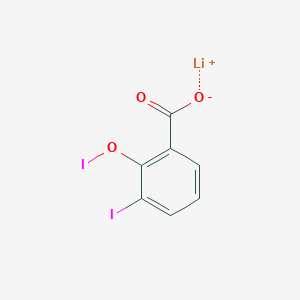 molecular formula C7H3I2LiO3 B1260994 Lithium diiodosalicylate 