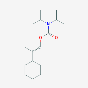 molecular formula C16H29NO2 B12609952 2-Cyclohexylprop-1-en-1-yl dipropan-2-ylcarbamate CAS No. 648927-73-5
