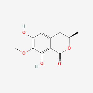 1H-2-Benzopyran-1-one, 3,4-dihydro-6,8-dihydroxy-7-methoxy-3-methyl-, (R)-