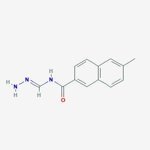 molecular formula C13H13N3O B12609996 N-[(E)-hydrazinylidenemethyl]-6-methylnaphthalene-2-carboxamide 