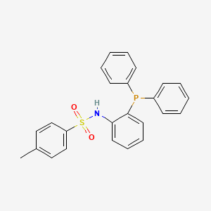 molecular formula C25H22NO2PS B12610019 N-[2-(Diphenylphosphanyl)phenyl]-4-methylbenzene-1-sulfonamide CAS No. 915314-44-2