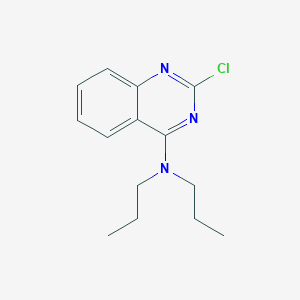 molecular formula C14H18ClN3 B1261002 2-chloro-N,N-dipropyl-4-quinazolinamine 