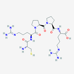 molecular formula C25H45N11O6S B12610038 L-Arginine, L-cysteinyl-L-arginyl-L-prolyl-L-prolyl- CAS No. 876460-72-9