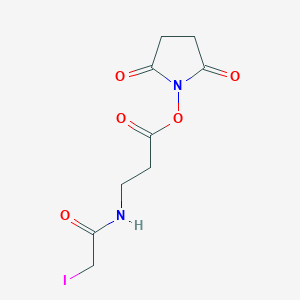 molecular formula C9H11IN2O5 B126101 Succinimidyl-3-(iodoacetamido)propionate CAS No. 150807-29-7