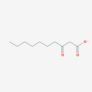 molecular formula C10H17O3- B1261010 3-Oxodecanoate 