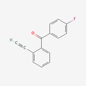 molecular formula C15H9FO B12610144 (2-Ethynylphenyl)(4-fluorophenyl)methanone CAS No. 918442-25-8