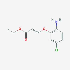 molecular formula C11H12ClNO3 B12610259 Ethyl 3-(2-amino-5-chlorophenoxy)prop-2-enoate CAS No. 917872-62-9