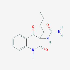 molecular formula C15H19N3O3 B12610349 N-(3-Butyl-1-methyl-2,4-dioxo-1,2,3,4-tetrahydroquinolin-3-yl)urea CAS No. 917785-44-5