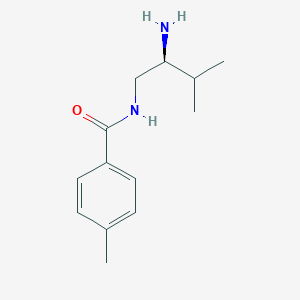 molecular formula C13H20N2O B12610362 N-[(2S)-2-Amino-3-methylbutyl]-4-methylbenzamide CAS No. 874618-93-6