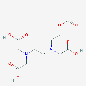 molecular formula C12H20N2O8 B12610397 N-[2-(Acetyloxy)ethyl]-N-{2-[bis(carboxymethyl)amino]ethyl}glycine CAS No. 643032-70-6