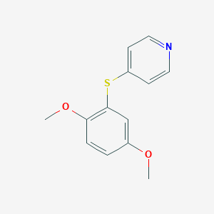 molecular formula C13H13NO2S B12610398 4-(2,5-Dimethoxyphenyl)sulfanylpyridine CAS No. 646511-42-4