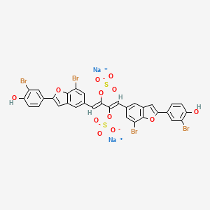 molecular formula C32H16Br4Na2O12S2 B1261040 iso-iantheran A 