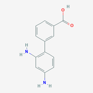 molecular formula C13H12N2O2 B12610498 3-(2,4-Diaminophenyl)benzoic acid 