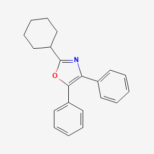 molecular formula C21H21NO B12610620 2-Cyclohexyl-4,5-diphenyl-1,3-oxazole CAS No. 917988-90-0
