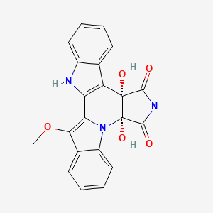 molecular formula C22H17N3O5 B1261067 Cladoniamide C 