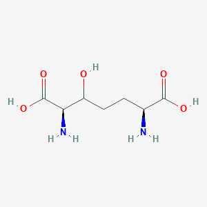 molecular formula C7H14N2O5 B1261075 3-Hydroxy-(meso-2,6-diaminopimelic acid) 