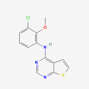 molecular formula C13H10ClN3OS B12610766 N-(3-Chloro-2-methoxyphenyl)thieno[2,3-d]pyrimidin-4-amine CAS No. 917909-09-2