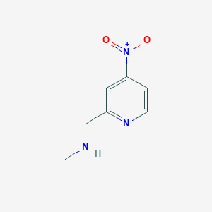 molecular formula C7H9N3O2 B12610831 Methyl-(4-nitro-pyridin-2-ylmethyl)-amine 