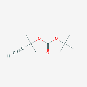 molecular formula C10H16O3 B12610876 Carbonic acid, 1,1-dimethylethyl 1,1-dimethyl-2-propynyl ester CAS No. 878202-91-6