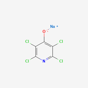 molecular formula C5HCl4NNaO B1261089 Sodium 2,3,5,6-tetrachloropyridin-4-olate CAS No. 5000-22-6