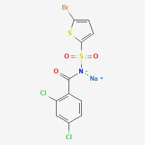 molecular formula C11H6BrCl2NNaO3S2 B1261094 CID 67112011 CAS No. 519055-63-1