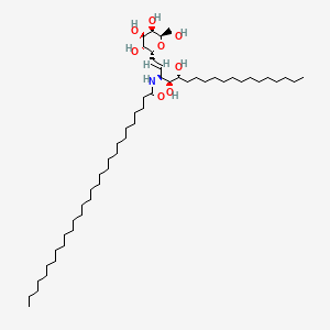 molecular formula C54H105NO8 B1261105 (1R)-1,5-anhydro-1-[(1E,3S,4S,5R)-4,5-dihydroxy-3-(nonacosanoylamino)nonadec-1-en-1-yl]-D-galactitol 