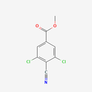 molecular formula C9H5Cl2NO2 B12611072 Methyl 3,5-dichloro-4-cyanobenzoate CAS No. 651059-00-6