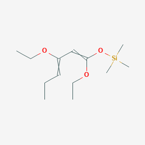molecular formula C13H26O3Si B12611139 [(1,3-Diethoxyhexa-1,3-dien-1-yl)oxy](trimethyl)silane CAS No. 917592-79-1