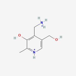 molecular formula C8H14N2O2+2 B1261114 Pyridoxamine(2+) 