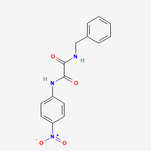 molecular formula C15H13N3O4 B12611148 Ethanediamide, N-(4-nitrophenyl)-N'-(phenylmethyl)- CAS No. 880150-44-7