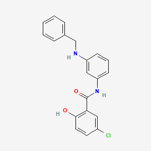 molecular formula C20H17ClN2O2 B12611222 N-[3-(Benzylamino)phenyl]-5-chloro-2-hydroxybenzamide CAS No. 648922-66-1