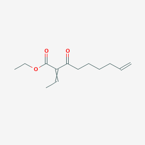 molecular formula C13H20O3 B12611240 Ethyl 2-ethylidene-3-oxonon-8-enoate CAS No. 918150-79-5