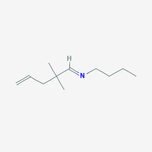 molecular formula C11H21N B12611366 (1E)-N-Butyl-2,2-dimethylpent-4-en-1-imine CAS No. 918306-52-2