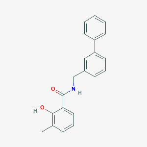 molecular formula C21H19NO2 B12611466 N-[([1,1'-Biphenyl]-3-yl)methyl]-2-hydroxy-3-methylbenzamide CAS No. 648924-57-6
