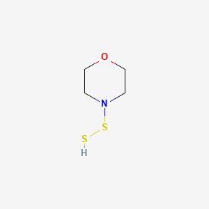 molecular formula C4H9NOS2 B12611550 4-Disulfanylmorpholine CAS No. 876274-48-5