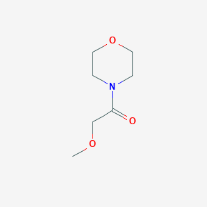 molecular formula C7H13NO3 B12611584 Methoxyacetic acid, morpholide 