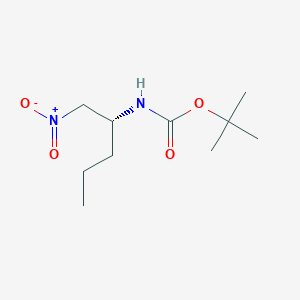 molecular formula C10H20N2O4 B12611596 tert-Butyl [(2R)-1-nitropentan-2-yl]carbamate CAS No. 875483-08-2