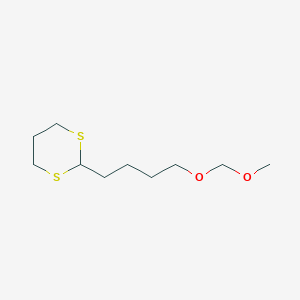 molecular formula C10H20O2S2 B12611639 2-[4-(Methoxymethoxy)butyl]-1,3-dithiane CAS No. 918343-93-8