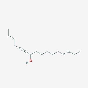 molecular formula C16H28O B12611642 Hexadec-13-en-5-yn-7-ol CAS No. 917883-04-6