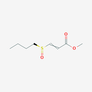 molecular formula C8H14O3S B12611664 Methyl 3-[(S)-butane-1-sulfinyl]prop-2-enoate CAS No. 646516-61-2