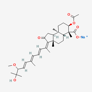 molecular formula C33H47NaO7 B1261172 sodium globostellatate C 