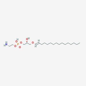 2-aminoethyl (2R)-3-{[(1E)-hexadec-1-en-1-yl]oxy}-2-hydroxypropyl hydrogen phosphate