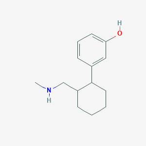 molecular formula C14H21NO B12612023 Phenol, 3-[2-[(methylamino)methyl]cyclohexyl]- CAS No. 651312-62-8
