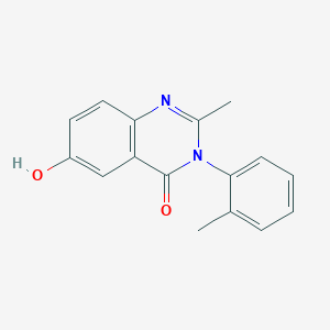 4(3H)-Quinazolinone, 6-hydroxy-2-methyl-3-(2-methylphenyl)-