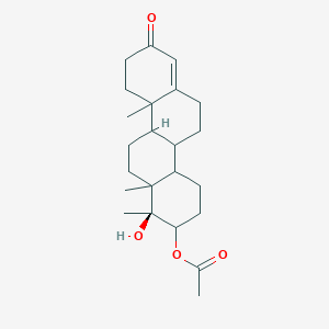 acetic acid [(1S)-1-hydroxy-1,10a,12a-trimethyl-8-oxo-2,3,4,4a,4b,5,6,9,10,10b,11,12-dodecahydrochrysen-2-yl] ester