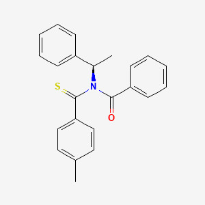 molecular formula C23H21NOS B12612277 N-(4-Methylbenzene-1-carbothioyl)-N-[(1R)-1-phenylethyl]benzamide CAS No. 917876-74-5