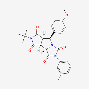 (5S,5aR,8aS,8bR)-7-tert-butyl-5-(4-methoxyphenyl)-8b-methyl-2-(3-methylphenyl)-5a,8a-dihydro-5H-pyrrolo[1,2]pyrrolo[4,5-a]imidazole-1,3,6,8-tetrone