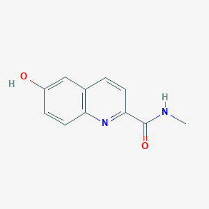 molecular formula C11H10N2O2 B12612358 6-Hydroxy-N-methylquinoline-2-carboxamide CAS No. 918946-03-9