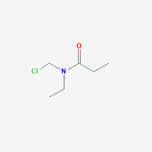 molecular formula C6H12ClNO B12612365 N-(Chloromethyl)-N-ethylpropanamide CAS No. 872725-68-3