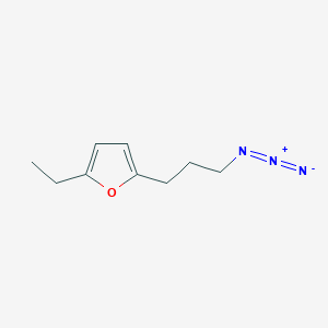 molecular formula C9H13N3O B12612372 2-(3-Azidopropyl)-5-ethylfuran CAS No. 651315-30-9